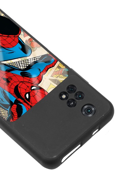 Poco M4 Pro Spider-man Örümcek Adam Tasarımlı Glossy Telefon Kılıfı