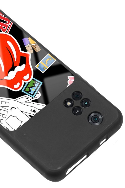 Poco M4 Pro Sticker Tasarımlı Glossy Telefon Kılıfı
