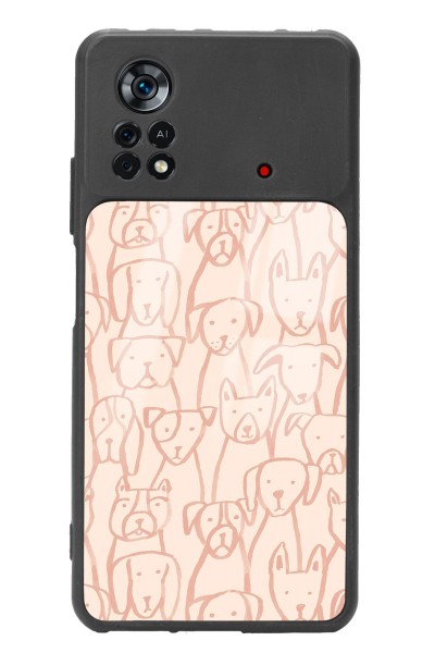 Poco X4 Pro Pink Dog Tasarımlı Glossy Telefon Kılıfı
