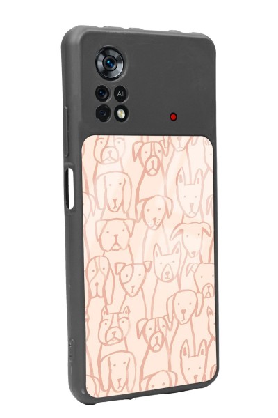 Poco X4 Pro Pink Dog Tasarımlı Glossy Telefon Kılıfı