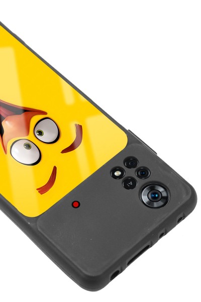 Poco X4 Pro Yellow Angry Birds Tasarımlı Glossy Telefon Kılıfı