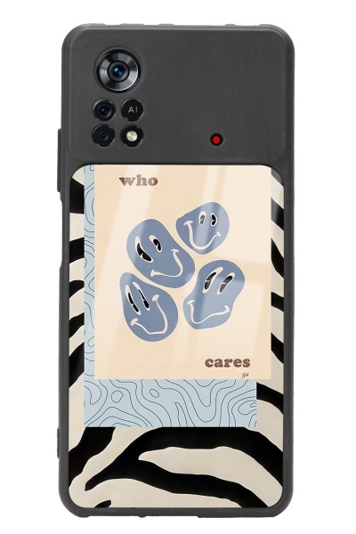Poco X4 Pro Zebra Emoji Tasarımlı Glossy Telefon Kılıfı