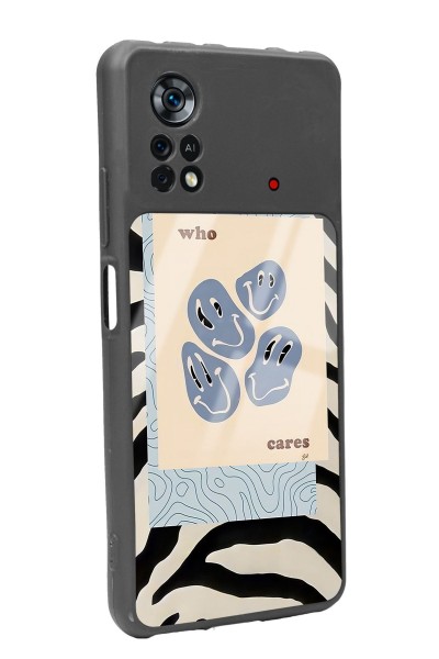 Poco X4 Pro Zebra Emoji Tasarımlı Glossy Telefon Kılıfı