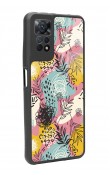 Redmi Note 12 Pro 4g Uyumlu Retro Çizgi Çiçek Tasarımlı Glossy Telefon Kılıfı