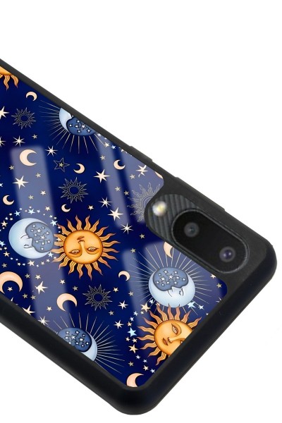 Samsung A-02 Ay Güneş Pijama Tasarımlı Glossy Telefon Kılıfı