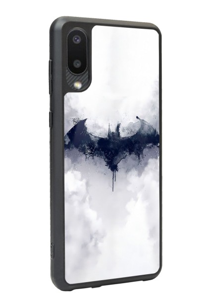 Samsung A-02 Beyaz Batman Tasarımlı Glossy Telefon Kılıfı