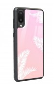 Samsung A-02 Beyaz Palmiye Tasarımlı Glossy Telefon Kılıfı