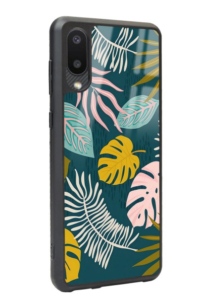 Samsung A-02 Color Leaf Tasarımlı Glossy Telefon Kılıfı