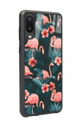 Samsung A-02 Flamingo Leaf Tasarımlı Glossy Telefon Kılıfı