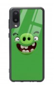 Samsung A-02 Green Angry Birds Tasarımlı Glossy Telefon Kılıfı