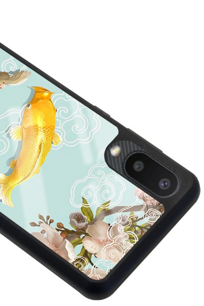 Samsung A-02 Koi Balığı Tasarımlı Glossy Telefon Kılıfı