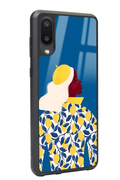 Samsung A-02 Lemon Woman Tasarımlı Glossy Telefon Kılıfı