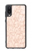 Samsung A-02 Pink Dog Tasarımlı Glossy Telefon Kılıfı