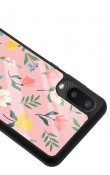 Samsung A-02 Pinky Flowers Tasarımlı Glossy Telefon Kılıfı