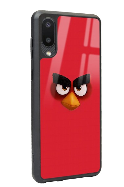 Samsung A-02 Red Angry Birds Tasarımlı Glossy Telefon Kılıfı