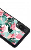 Samsung A-02 Retro Flamingo Duvar Kağıdı Tasarımlı Glossy Telefon Kılıfı