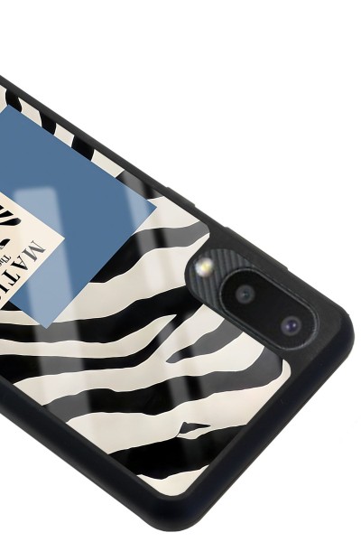 Samsung A-02 Zebra Matısse Tasarımlı Glossy Telefon Kılıfı