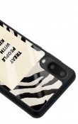 Samsung A-02 Zebra Motto Tasarımlı Glossy Telefon Kılıfı