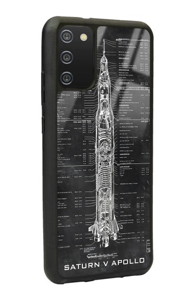 Samsung A-02s Apollo Plan Tasarımlı Glossy Telefon Kılıfı