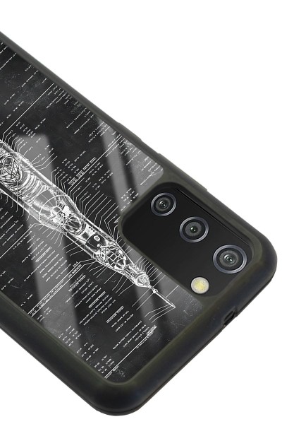 Samsung A-02s Apollo Plan Tasarımlı Glossy Telefon Kılıfı