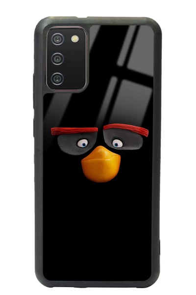 Samsung A-02s Black Angry Birds Tasarımlı Glossy Telefon Kılıfı