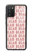 Samsung A-02s Blah Blah Tasarımlı Glossy Telefon Kılıfı