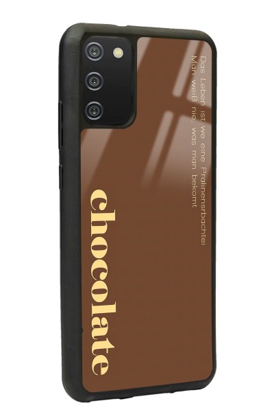 Samsung A-02s Choclate Tasarımlı Glossy Telefon Kılıfı