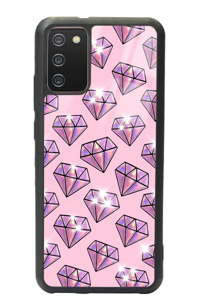 Samsung A-02s Diamond Tasarımlı Glossy Telefon Kılıfı