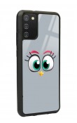 Samsung A-02s Grey Angry Birds Tasarımlı Glossy Telefon Kılıfı