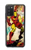 Samsung A-02s Iron Man Demir Adam Tasarımlı Glossy Telefon Kılıfı