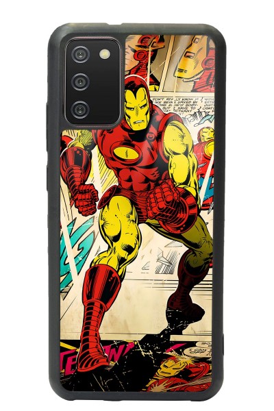 Samsung A-02s Iron Man Demir Adam Tasarımlı Glossy Telefon Kılıfı