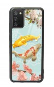 Samsung A-02s Koi Balığı Tasarımlı Glossy Telefon Kılıfı