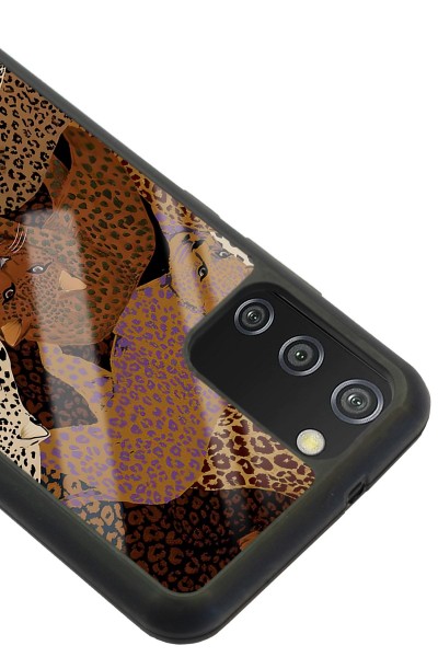 Samsung A-02s Leoparlar Tasarımlı Glossy Telefon Kılıfı