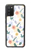 Samsung A-02s Minik Çiçekler Tasarımlı Glossy Telefon Kılıfı