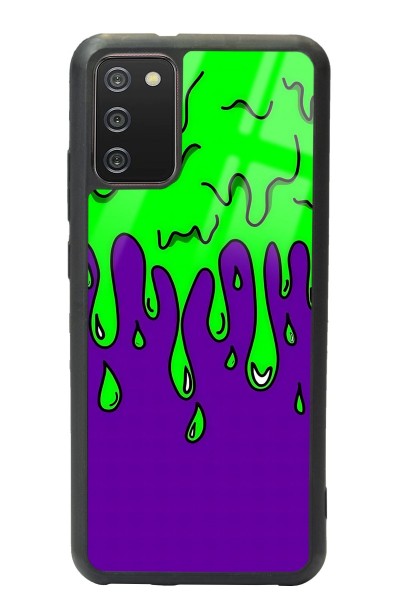 Samsung A-02s Neon Damla Tasarımlı Glossy Telefon Kılıfı