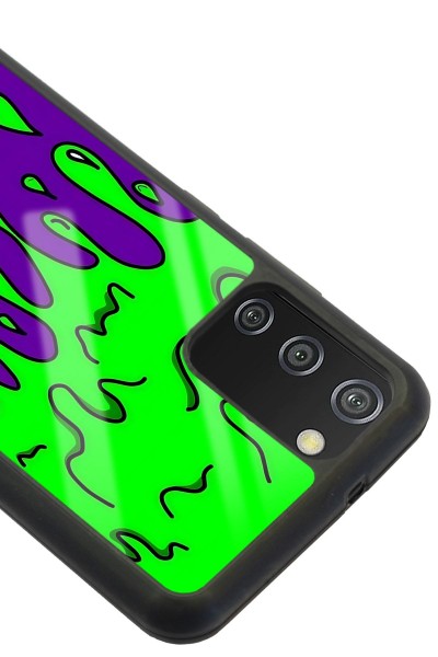 Samsung A-02s Neon Damla Tasarımlı Glossy Telefon Kılıfı