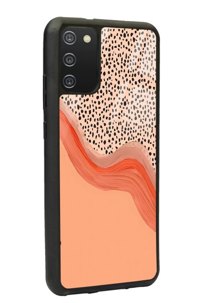 Samsung A-02s Nude Benekli Tasarımlı Glossy Telefon Kılıfı