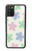 Samsung A-02s Nude Çiçek Tasarımlı Glossy Telefon Kılıfı