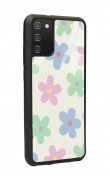 Samsung A-02s Nude Çiçek Tasarımlı Glossy Telefon Kılıfı