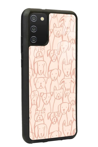 Samsung A-02s Pink Dog Tasarımlı Glossy Telefon Kılıfı