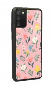 Samsung A-02s Pinky Flowers Tasarımlı Glossy Telefon Kılıfı