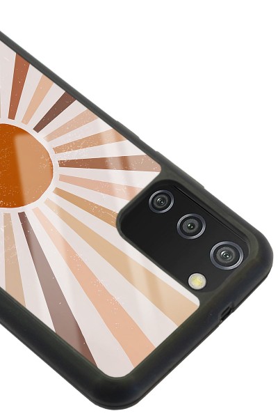 Samsung A-02s Retro Güneş Tasarımlı Glossy Telefon Kılıfı