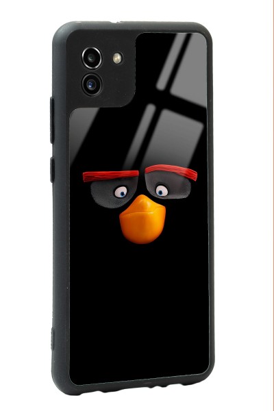 Samsung A-03 Black Angry Birds Tasarımlı Glossy Telefon Kılıfı
