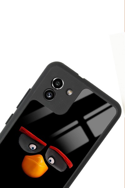 Samsung A-03 Black Angry Birds Tasarımlı Glossy Telefon Kılıfı