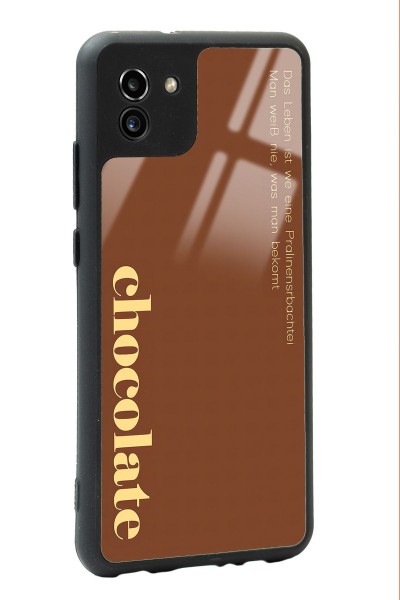 Samsung A-03 Choclate Tasarımlı Glossy Telefon Kılıfı
