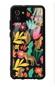 Samsung A-03 Çiçekli Kediler Tasarımlı Glossy Telefon Kılıfı