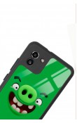 Samsung A-03 Green Angry Birds Tasarımlı Glossy Telefon Kılıfı