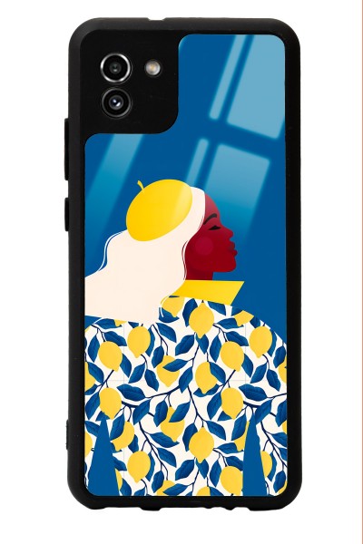 Samsung A-03 Lemon Woman Tasarımlı Glossy Telefon Kılıfı