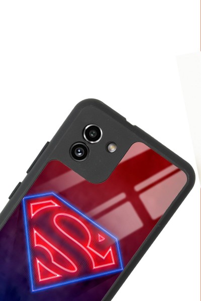 Samsung A-03 Neon Superman Tasarımlı Glossy Telefon Kılıfı