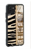 Samsung A-03 Zebra Gazete Tasarımlı Glossy Telefon Kılıfı